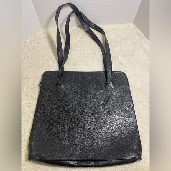 Wolfgang Reibesehl Sleek Black Leather Tote Bag - Picture 8 of 10